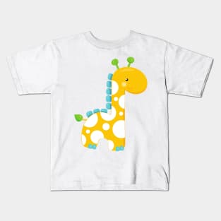 Cute Giraffe, Baby Giraffe, Yellow Giraffe, Animal Kids T-Shirt